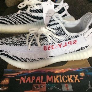 New DS Adidas Yeezy Zebra SZ 11